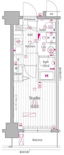 1Kの間取り画像