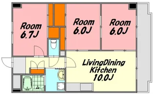 ドリーム中村【2階】の間取り