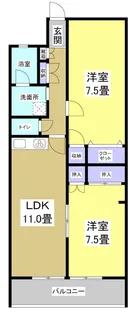 スクエア5【2階】の間取り