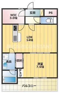 ココクリスタル松茂【2階】の間取り