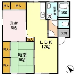 ディアス池田 B棟【1階】の間取り