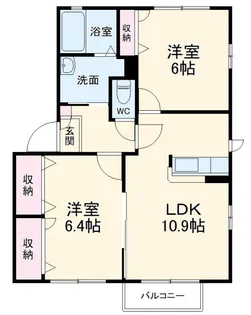 ケイコーポA【2階】の間取り