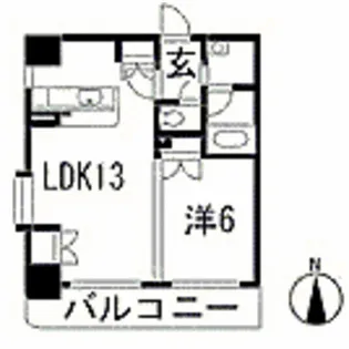 パークヒルズ天神川【9階】の間取り