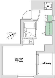 スカイコート銀座東【4階】の間取り