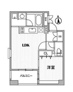 クリオ三田ラ・モード【6階】の間取り