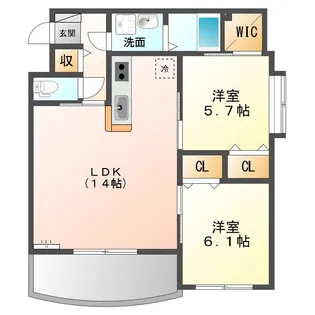 ラウレア【3階】の間取り
