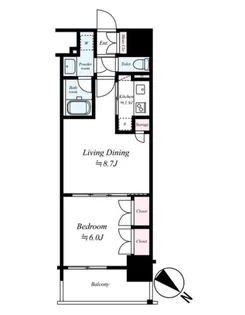 EPIC Higashi Nihonbashi Residence【9階】の間取り