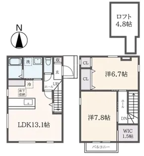 東京都練馬区西大泉1【一戸建】の間取り