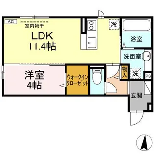 RESUA篠田【2階】の間取り