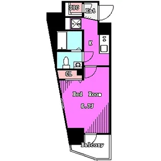 AXAS池袋本町【2階】の間取り