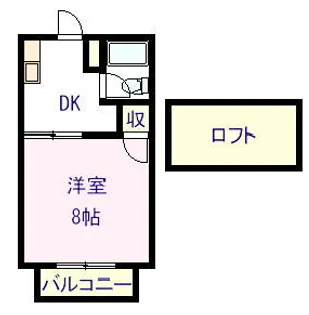 リバージュ郡山【2階】の間取り
