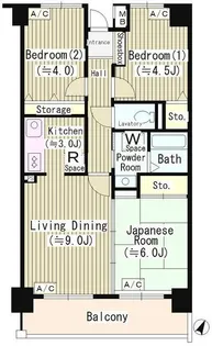 クリケットヒル富ヶ谷【2階】の間取り
