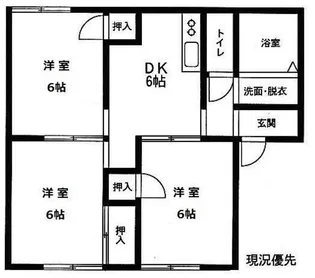 クレールシャルマン【1階】の間取り