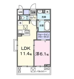 埼玉県富士見市大字水子【アパート】の間取り