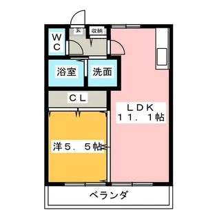 ヴァルール【3階】の間取り