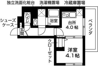 【新築】GRAMM東小野堀町B【1階】の間取り