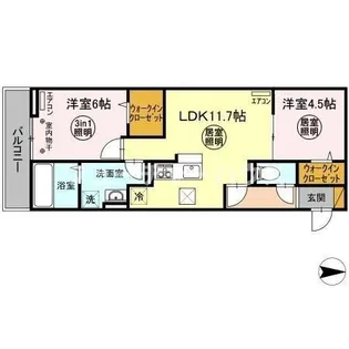 マノア【2階】の間取り