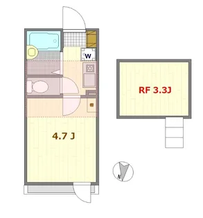 ノーザンロード扇大橋【3階】の間取り
