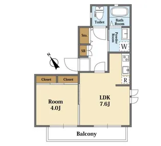 東京都港区白金台4【マンション】の間取り