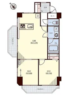 東京都新宿区中落合3【マンション】の間取り