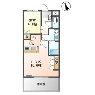 福岡県飯塚市潤野【アパート】の間取り
