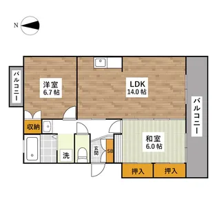 ルレーブファンタジー【4階】の間取り