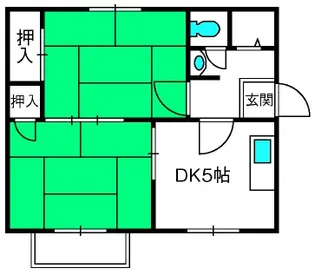 エスポワールB棟【1階】の間取り