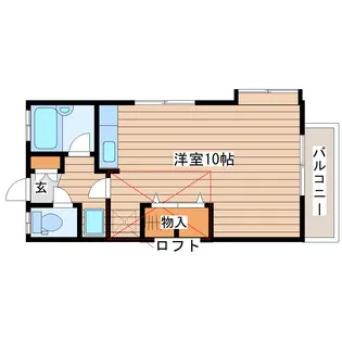 シティハイツ蔦A【1階】の間取り