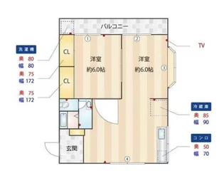 原コーポI【2階】の間取り