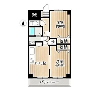 レフォール登戸【1階】の間取り
