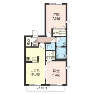 イルソーレ【2階】の間取り