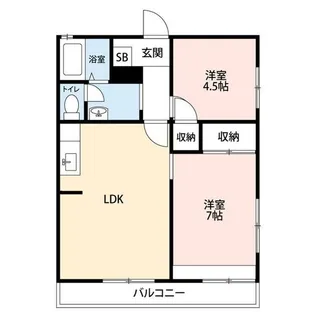アーバンハウスB【1階】の間取り