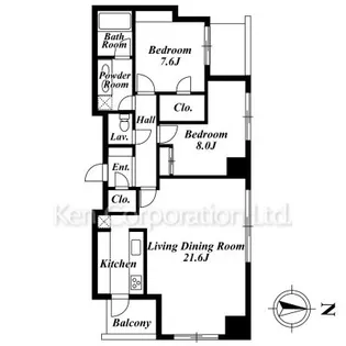 代官山プラザ【14階】の間取り