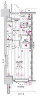 グランド・ガーラ横浜【6階】の間取り