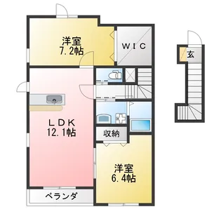 HAPPY DREAM 長泉D【2階】の間取り