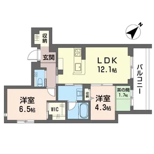 グランディール横濱台場【1階】の間取り