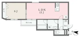 S Apt.玉津町~春とそよ風のフィオーレ~【3階】の間取り