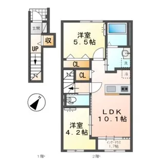 サクラII (SAKURAII)【2階】の間取り