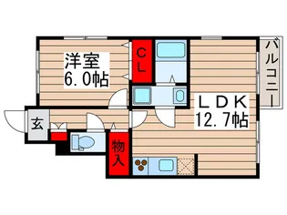 プランド-ルソフィアI【1階】の間取り