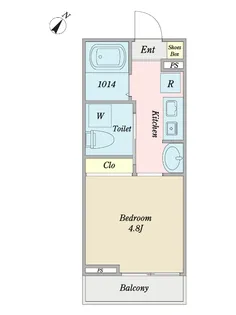 ヴァンヴェールひばりヶ丘【1階】の間取り