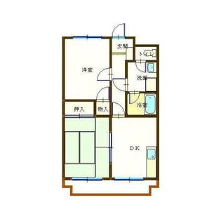 グランドゑび寿【1階】の間取り