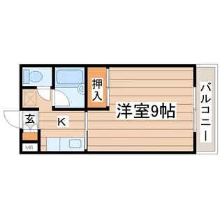 金剛ハイツ【1階】の間取り