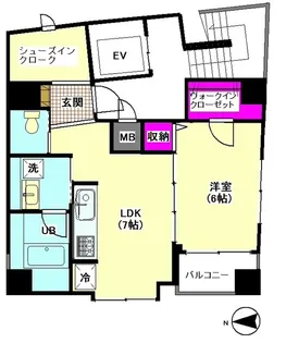 プランドールSA【4階】の間取り