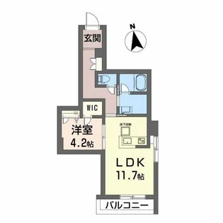 ディアマント番町【1階】の間取り
