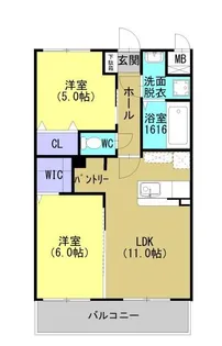 宮内町 ユーミー新築 2LDK【2階】の間取り