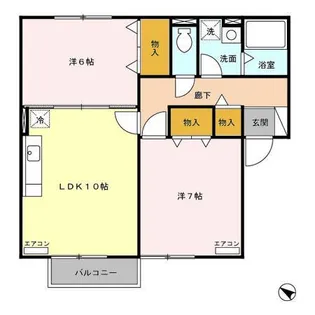 ベルボンヌ【2階】の間取り