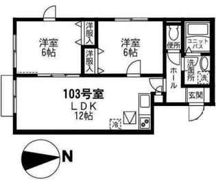 ステラハウス【1階】の間取り