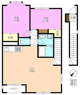 リィンフォース芙蓉【2階】の間取り