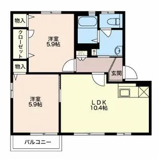 アンシャンテコマツ【2階】の間取り