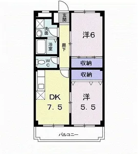 クリスタルパレス【3階】の間取り